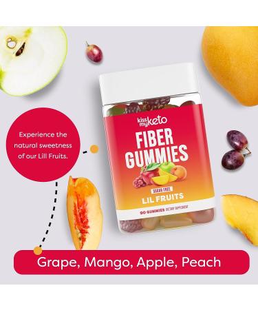 Kiss My Keto Fiber Gummies for Adults - Sugar Free Prebiotic Supplement - 90 Count - Buy Online on GoSupps.com