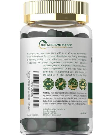 Carlyle Chlorophyll Gummies - Mixed Fruit Flavor | 60 Count Vegan Supplement | Non-GMO & Gluten Free - Buy Online on GoSupps.com