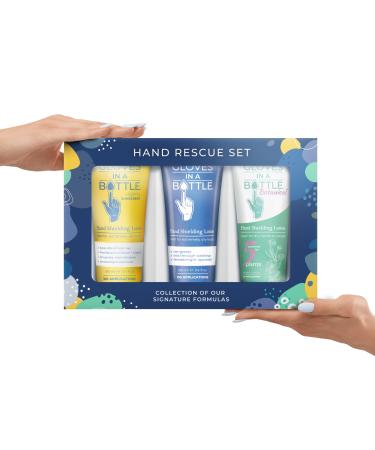 Gloves In A Bottle  Shielding Lotion for Dry Skin, Hand Lotion Travel Size, Protects & Restores Dry Cracked Skin (3-Pack 3.4oz Tube Gift Set, Variety) 3-Pack 3.4 Ounce Tube Gift Set Variety