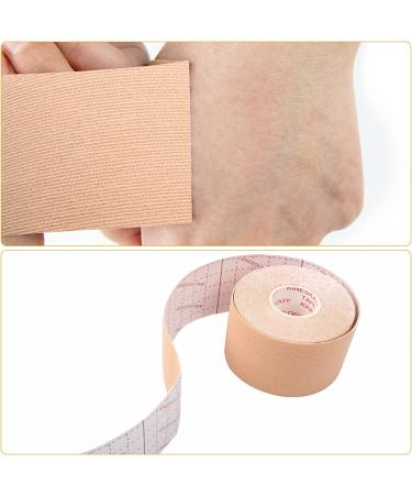Jawflew Kinesiology Tape Waterproof Athletic Support for Muscles, Knees, Shoulders & Plantar Fasciitis Ideal for Sports Physiotherapy Beige - Buy Online on GoSupps.com