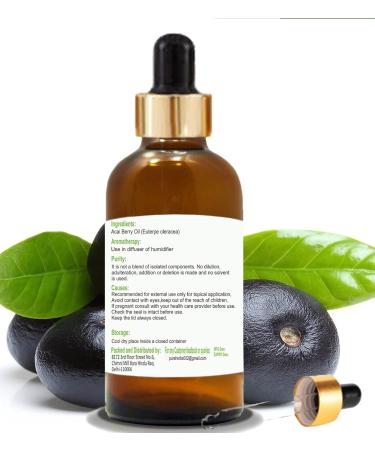 Buy Pure Herbs Acai Berry Oil 50ml - Natural Therapeutic Grade Carrier Oil with Pipettes - International Shipping Available - Buy Online on GoSupps.com