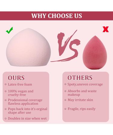 Smilcloud 4 Pcs Ultra Soft Makeup Sponges - Marshmallow Beauty Blender Set - Buy Online on GoSupps.com