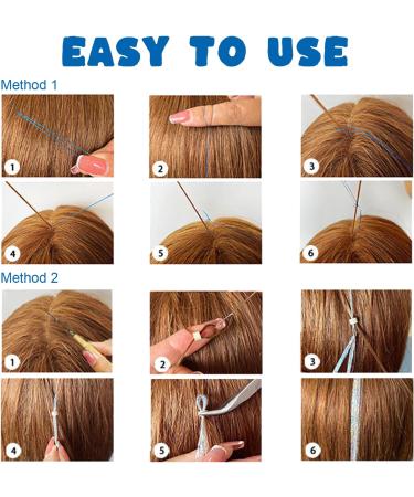 Movstriker Hair Tinsel Kit 16 Colors 3200 Strands 47 Inch Glitter Tinsel Hair Extensions Sparkling Hair Glitter with Tools Sparkling Shiny Hair Glitter for Women Girls Kids - Buy Online on GoSupps.com