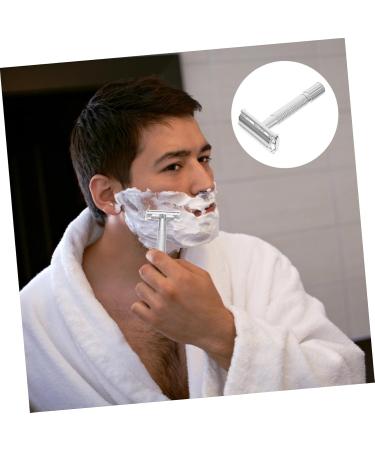 Didiseaon Long Handled Safety Razor - Old Fashioned Stainless Steel Beard Shaving Tool for Smooth Manual Hair Removal - Buy Online on GoSupps.com