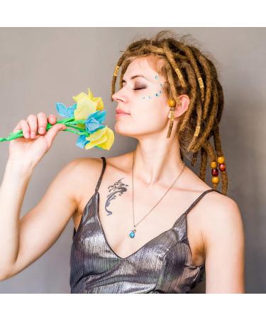 Frcolor 12 Pieces Dreadlocks Pearls & Beard Braid Cuffs | Unique Hair Accessories for Men & Women - Punk & Hip Hop Style - Buy Online on GoSupps.com