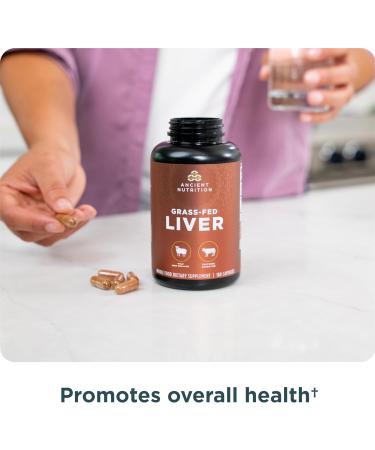 Ancient Nutrition Organ Supplements Grass-Fed and Wild Organ Complex Capsules Beef & Lamb Liver Supports Healthy Blood Gut and Liver 180 Ct - Buy Online on GoSupps.com