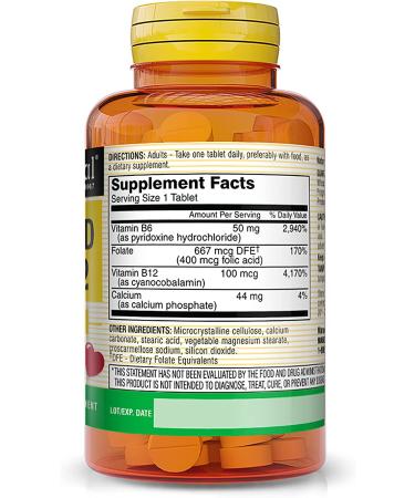 Mason Natural Folic Acid, B6 & B12 - 90 Tablets for Optimal Health - Buy Online on GoSupps.com