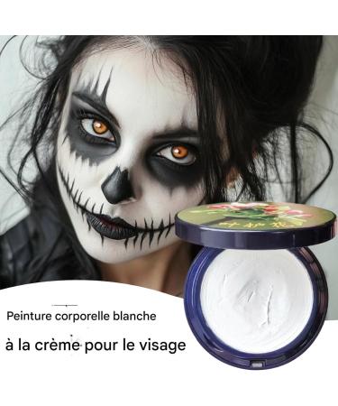  G n rique White Face Makeup - Cosplay Foundation Cream - Long-Lasting Stain-Resistant White Face Paint for Cosplay Stage Performance Parties Adults and Christmas - Buy Online on GoSupps.com