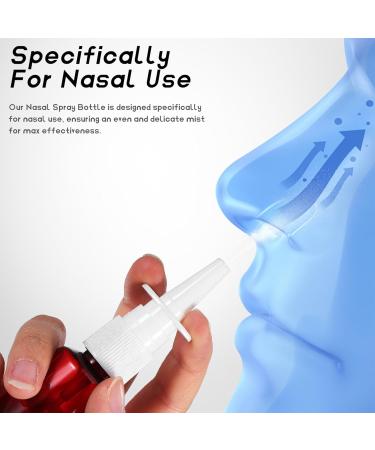 Magiclulu Nasal Spray Bottle - 30ml Refillable Sinus Spray & Salt Water Wash | 5 Pack - Buy Online on GoSupps.com