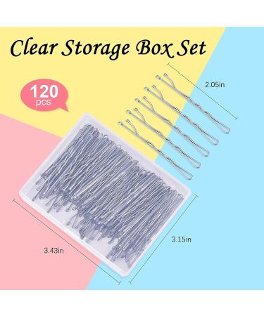 Bobby Pins MORGLES 120 Pcs Hair Grips Hair Pins for Women Fine Hair with Box(Silver 5 cm/2 Inches) - Buy Online on GoSupps.com