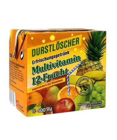 Durstl scher Durstl scher Multivitamins Pack of 24 Fruit Juice Drinks 500 ml