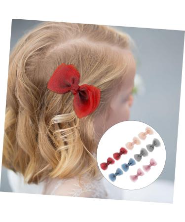 minkissy 5 Pairs Bow Hairpin Little Girl Tiara Kids Hair Clips for Girls Hair Accessories for Kids Bow Hair Clip Bow Headdress Clips Headpiece for Women Bow Hair Barrette Girl Hair Pin Miss - Buy Online on GoSupps.com