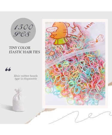Marcoido Color Tiny Elastic Hair Ties 1500pcs Hair Rubber Bands Ponytail Holders Braids Locs For Baby Toddlers Kids Small Hair Elastics With An Zipper Bag. (small  Macaron A) Small Macaron A - Buy Online on GoSupps.com