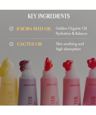 PINKWONDER Jojoba Lip Butter (04 Mute Burgundy) | Hydrating Lip Balm with Organic Jojoba Oil | Non-Sticky Lip Gloss for Dark Lips | Korean Lip Balm - Buy Online on GoSupps.com