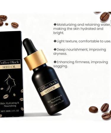  Raevior Coffee & Black Cumin Oil Face Serum with Vitamin E & Castor Oils Moisturizing & Nourishing Face and Body Care Firming & Anti-Aging Effect Smooths Wrinkles & Fine Lines 30ml (2pcs) - Buy Online on GoSupps.com