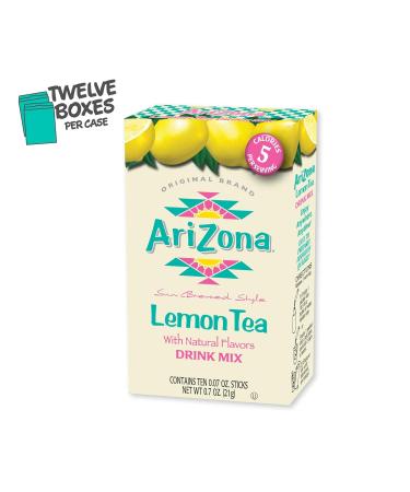 AriZona Lemon Tea - On-the-Go Powdered Drink Mix  0.07oz 120 Count - 10ct Boxes (Pack of 12) - Buy Online on GoSupps.com