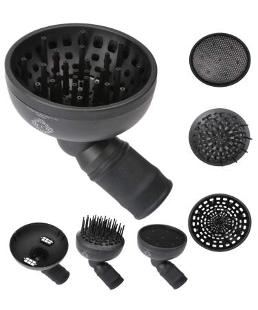 Cic Universal Diffuser 3-in-1 Collections Hair Diffuser Attachment - Professional Salon Tool for Thick, Curly and Wavy Hair, Quick Drying and Gain Volume Without Frizz (Serum is sold separate)