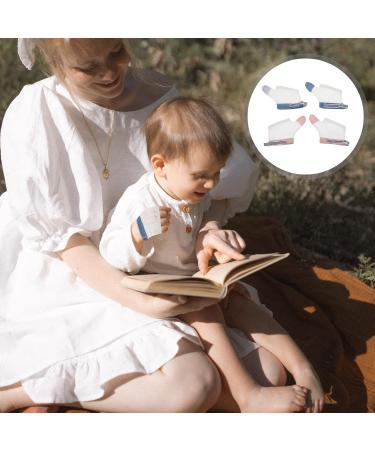 Exceart Anti-Eating Gloves for Babies - Adjustable Finger-Sailing Suck Guard | 2 Pairs | White Nylon | Child Finger Sucking Correction - Buy Online on GoSupps.com
