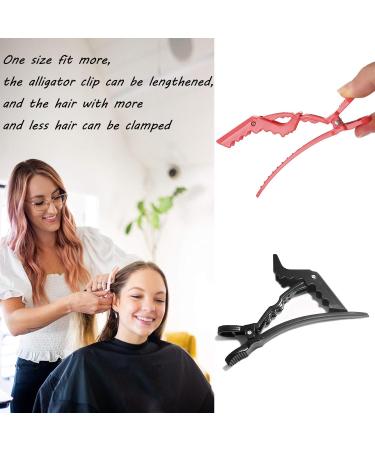 Hair Clip Crocodile Hair Clips No Crease Hair Clamp Sectioning Clamp with Nonslip Grip Wide Teeth Hair Barrette for Salon Home Use Women and Girls (Six colors) - Buy Online on GoSupps.com