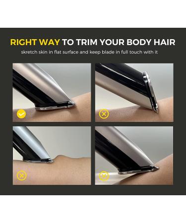 Cordless Rechargeable Hair Trimmer for Men - Waterproof Electric Clipper for Short Hair, Bald Head, Face & Body - Mustache Trimmer with Digital Display - Silver & Black - Buy Online on GoSupps.com