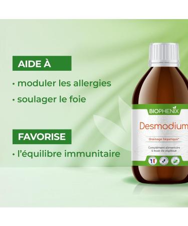 Bioph nix Desmodium 250 ml - 100% natural plant-based food supplement - Liver drainage - Buy Online on GoSupps.com