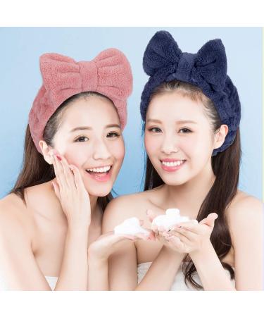 WILLBOND 6 Pack Microfiber Bowtie Headbands for Women - Adjustable Hair Band for Spa, Yoga, Sports, and Shower - Pink Blue White Grey Camel Cyan - Buy Online on GoSupps.com