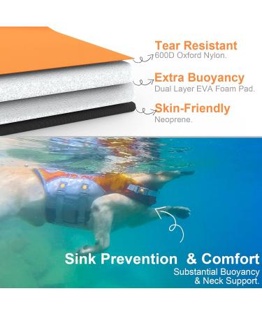 ThinkPet Dog Life Jacket - Adjustable Reflective Lifesaver for Safety & Buoyancy | Orange XXL - Buy Online on GoSupps.com
