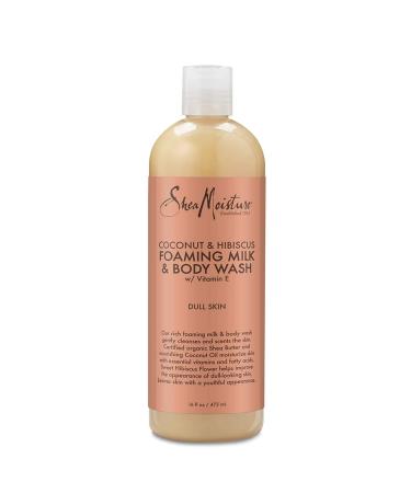 Shea Moisture Coconut & Hibiscus Foaming Milk & Body Wash 16 oz