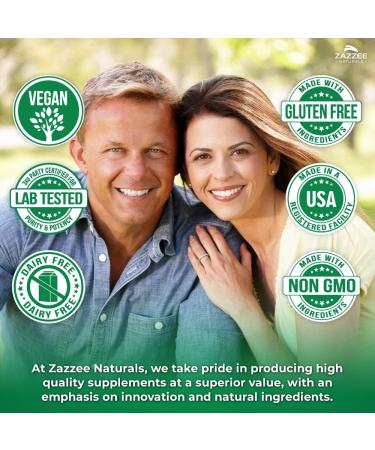 Zazzee 100% Pure Himalayan Shilajit 20:1 Extract 7000 mg Strength per Capsule 50% Fulvic Acid 120 Servings per Bottle 20X Potency Rich in Trace Minerals Non-GMO Vegan Made in The USA - Buy Online on GoSupps.com