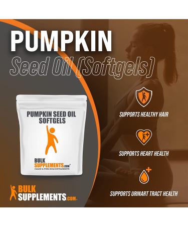 BulkSupplements Pumpkin Seed Oil 1000mg Softgel - Hair Support Supplement - 300 Count Capsules - Buy Online on GoSupps.com