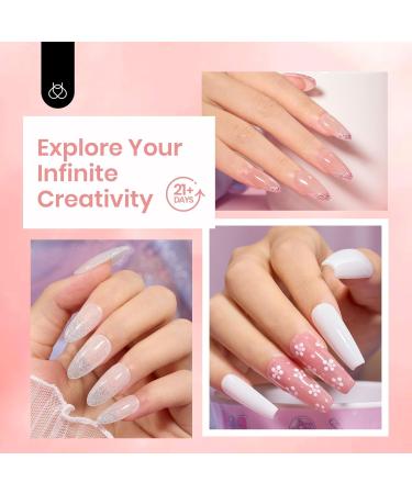 Beetles Dip Powder Nail Starter Kit - 7 Colors (Nude Pink Brown White) | DIY Dipping Powder Set with Complete Accessories - Buy Online on GoSupps.com