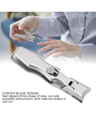 Stainless Steel Nail Clipper Wide Jar Openning Fingernail Toenail Clipper for Thick Nails 16mm - Buy Online on GoSupps.com
