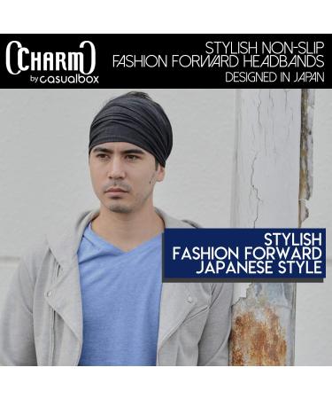 CHARM Headband for Men & Women - Versatile Bandana & Sport Hairband | Pirate Style Black Headscarf - Buy Online on GoSupps.com