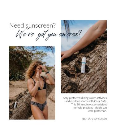 Coral Safe SPF 50 Mineral Face Stick | Reef Safe Sunscreen for Hawaii & Mexico | Biodegradable Zinc with Vitamin E | Water Resistant, Natural Ingredients | Made in USA - Buy Online on GoSupps.com