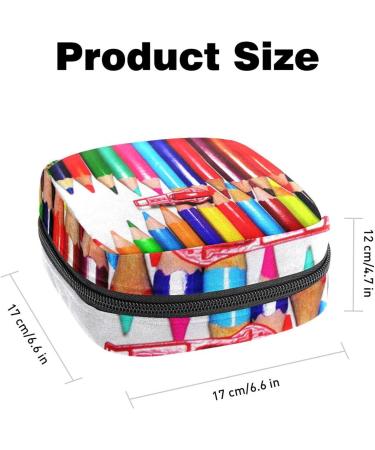 Buy Rainbow Zipper Menstruation Pad Bag - Stylish Feminine Hygiene Tote for Women & Girls | Durable Eco-Friendly & Convenient - Buy Online on GoSupps.com