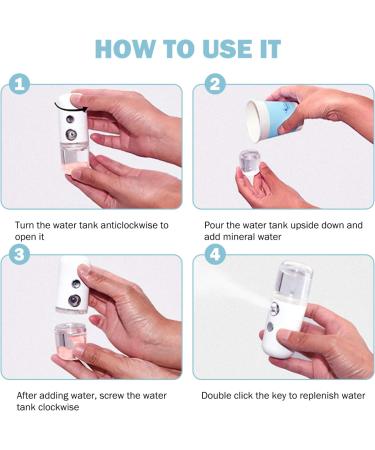 Healeved 4pcs Small Pill Hydrating Instrument Hydrating Sprayer for Eyelash Extensions Moisture Humidifier - Buy Online on GoSupps.com