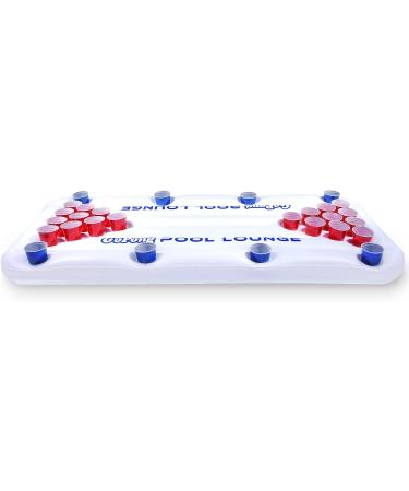 GoPong Pool Lounge Beer Pong Inflatable White Social Floating Game - Buy Online on GoSupps.com