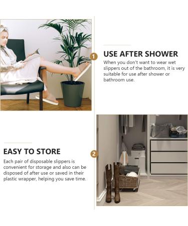 Exceart 6 Pairs Non-Slip Cotton & Linen Disposable Slippers - Travel House Shoes for Men | Hotel & Home Use - Buy Online on GoSupps.com