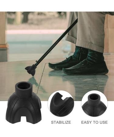 Lurrose Foot Pads Replacement Crutch Rubber Feet - 4pcs Walking Stick Accessories for Seniors | Durable & Non-Slip - Buy Online on GoSupps.com