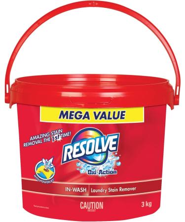 Resolve Oxi-Action Ultimate Laundry Stain Remover In-Wash Powder Mega Value Pack 3 kg & PRE-TREAT - Gold Oxi-Action Trigger 375 mL Oxi-Action Stain Remover + LAUNDRY_DETERGENT 29537325608 - Buy Online on GoSupps.com