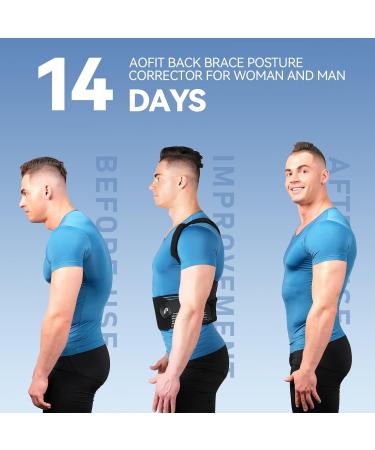 Buy Back Brace Posture Corrector for Men & Women - Relief for Upper/Lower Back Pain Scoliosis & Hunchback - Adjustable & Breathable Full Back Support (L & XL) | International Shipping - Buy Online on GoSupps.com