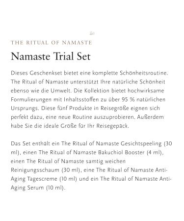 Rituals The Ritual of Namaste Gift Set | 5 Natural Facial Care Products with Bakuchiol & Hyaluronic Acid | Anti-Aging Formula - Buy Online on GoSupps.com