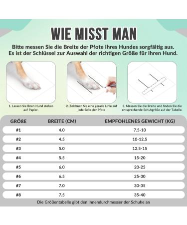 Slowton Dog Shoes - Breathable Paw Protection Boots for Small Medium & Large Dogs | Non-Slip Sole & Reflective Velcro Fastener | Size 8 (7.5 cm Width) - 4 Pack - Buy Online on GoSupps.com