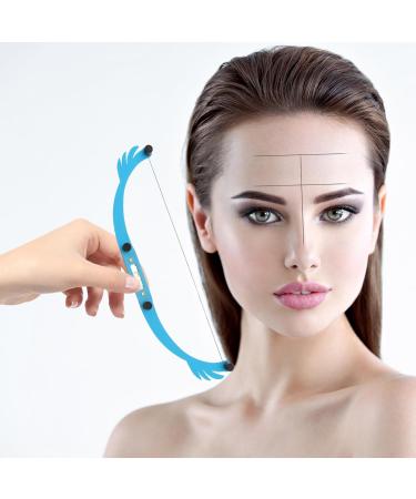 Angoily Aluminum Alloy Embroidery Level Ruler Eyebrow Shaper Kit Brow Mapping Kit Eyebrow Trimming Set 25.5x1.3cm Blue - Buy Online on GoSupps.com