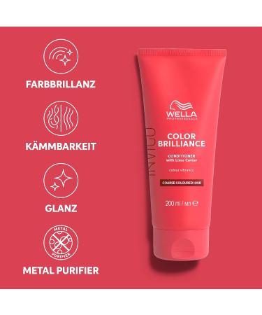 Wella Professionals INVIGO COLOR BRILLIANCE Conditioner for Coarse Hair - 200ml | Best International Shipping - Buy Online on GoSupps.com
