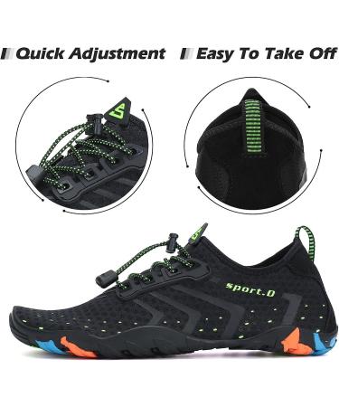 Mishansha Quick Dry Water Shoes - Carbon Black - Size 9.5 Women/8 Men - Buy Online on GoSupps.com