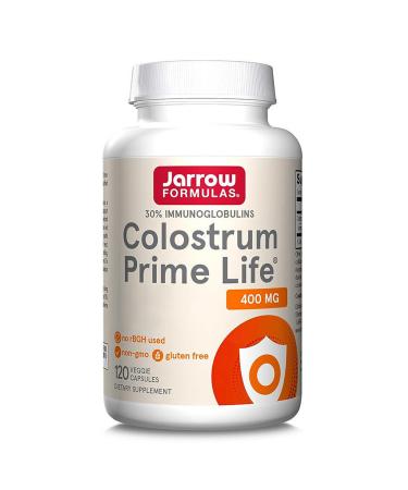 Jarrow Formulas, Colostrum, 400mg, 30% Immunoglobulins, 120 Capsules, Gluten Free, Vegetarian, Soy Free, Non-GMO