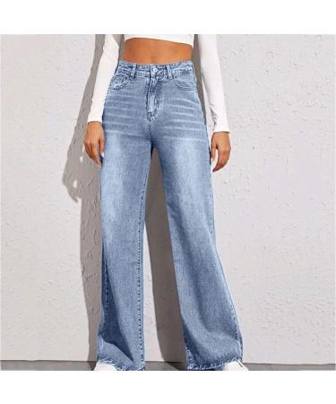 Shop Lady High Waist Stretch Vintage Pants - Ripped Slim Jeans with Pockets | Casual Fashion for All Sizes - Buy Online on GoSupps.com