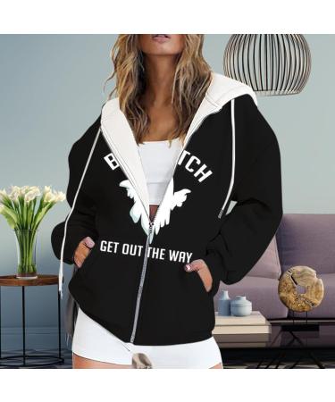 Halloween Costumes Sleeve Halloween Print Hoodie Stylish Loose Top White Large - Buy Online on GoSupps.com