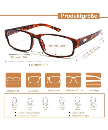 Cojwis 6 Pack Reading Glasses for Men & Women | Blue Light Filter & Fashionable Visual Aid (6 Colors 1.50x) - Buy Online on GoSupps.com